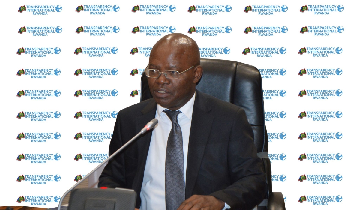 Apollinaire Mupiganyi was on November 10, elected to the Board of Transparency International (TI) and will serve a three-year term. Courtesy Photo