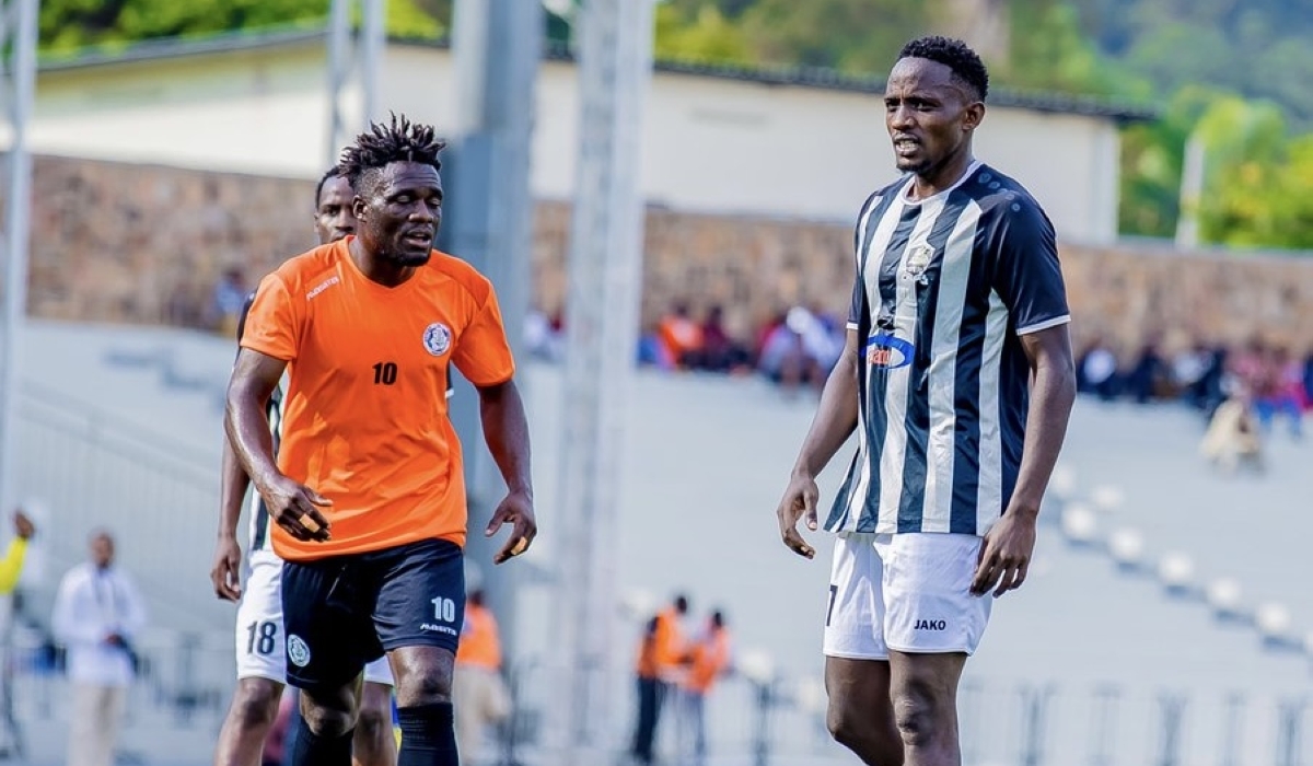 APR FC midfielder Bosco Ruboneka looks dejected as his side failed to break the deadlock as they were held to a gaolless draw against Rutsiro FC at Kigali Pele Stadium on Sunday, November 10-courtesy