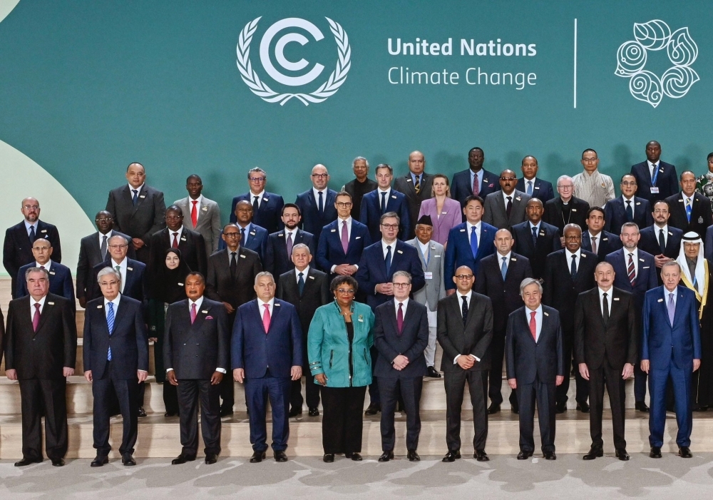 President Paul Kagame joined other world leaders for a group photo at the opening ceremony of COP29 in Azerbaijan’s capital Baku, on Tuesday, November 12. Photo Courtesy