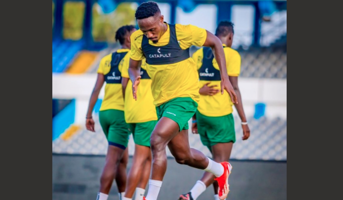 Amavubi captain Djihad Bizimana during the training in Libya on 3. September 2024.  Rwanda will host Libya on November 14 at Amahoro Stadium before facing Nigeria on November 18. Photo Courtesy