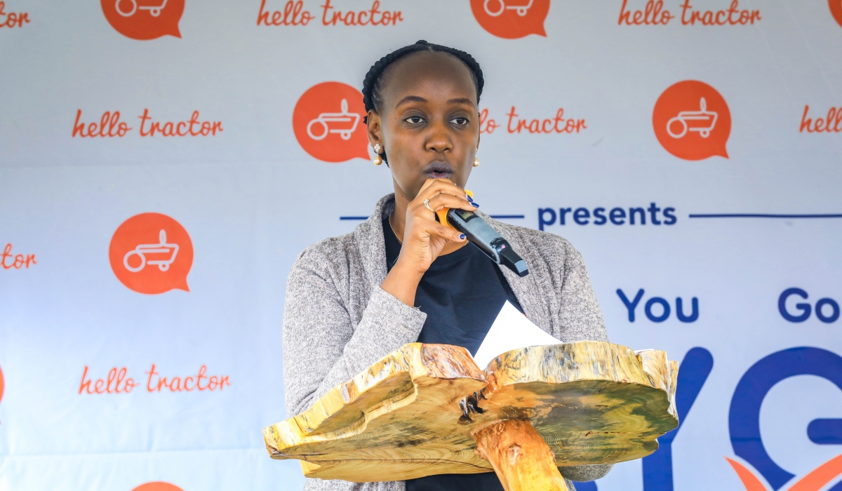 Verena Ruzibuka, Interim Country Director of Heifer Rwanda, emphasized on the importance of collaboration in the success of the project during the official launch of Mechanisation Hub in Kayonza District On November