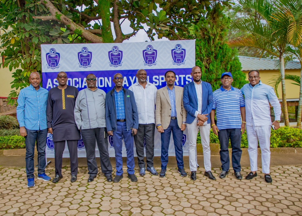 Twagirayezu (third from right) is joined among other senior officials in club&#039;s new executive committee and supreme organ-courtesy