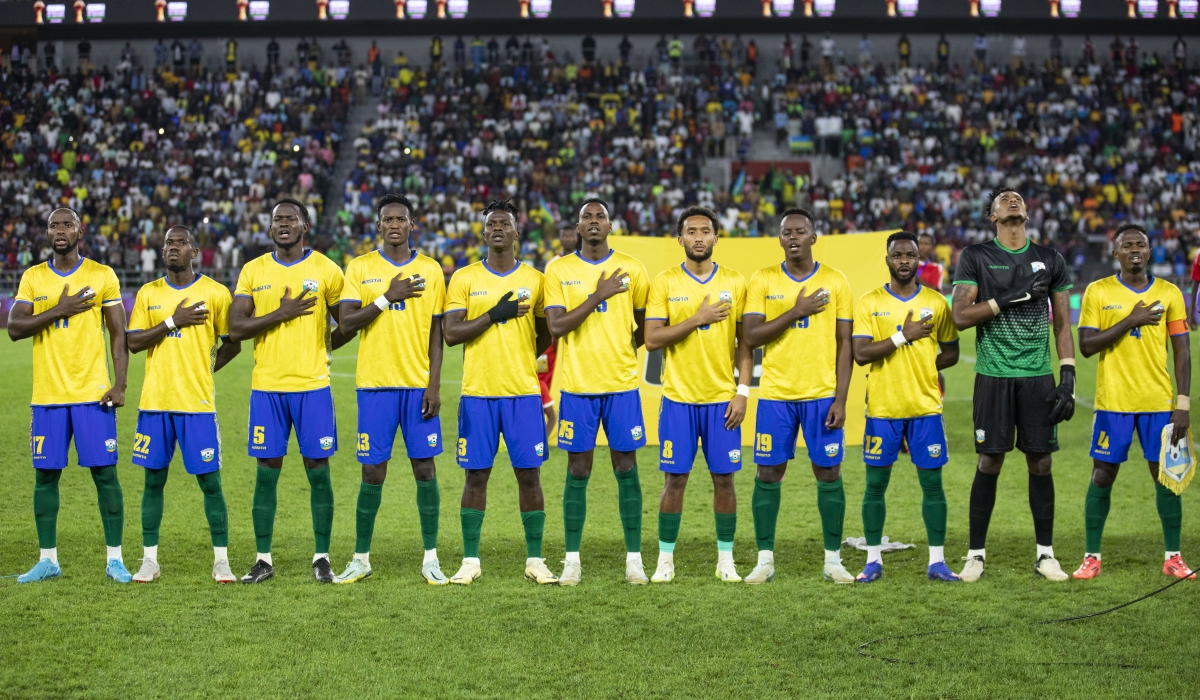 Rwanda&#039;s national team, Amavubi, during the Africa Cup of Nations (AFCON) 2025 qualification match against Libya at Amahoro Stadium on November 14. Photo by Emmanuel Dushimimana