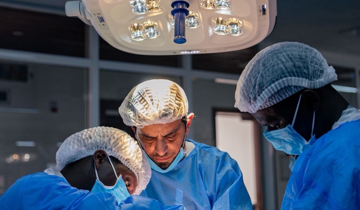 Medics go through a hands-on surgical training session at IRCAD Africa. Besides such training, the facility is also a centre for research especially focusing on minimally invasive surgery. Photo by IR