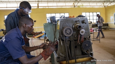 Students at Nyamata TVET School in Bugesera District put their skills into practice. Photos by Emmanuel Dushimimana