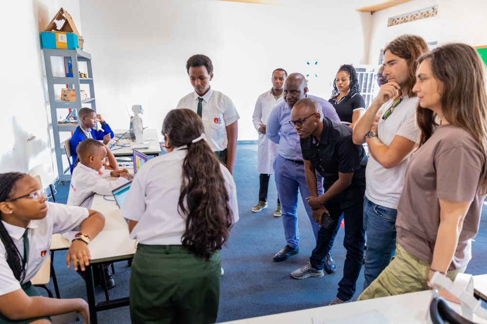 New Generation Academy hosted a delegation from UNESCO, Bulgaria, and a representative from Rwanda’s Ministry of ICT and Innovation in Kigali on November 19. All photos by Craish Bahizi