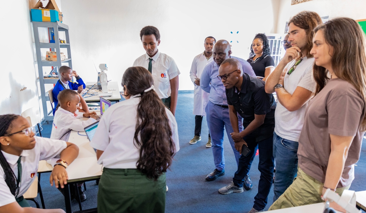 New Generation Academy hosted a delegation from UNESCO, Bulgaria, and a representative from Rwanda’s Ministry of ICT and Innovation in Kigali on November 19. All photos by Craish Bahizi