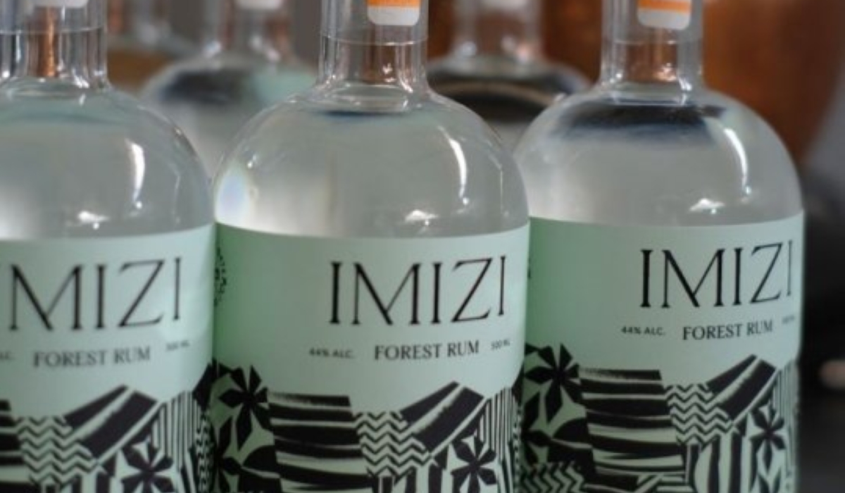 IMIZI, a Rwandan spirits brand currently produces 100 bottles of rum per month supplied in Rwanda. Courtesy