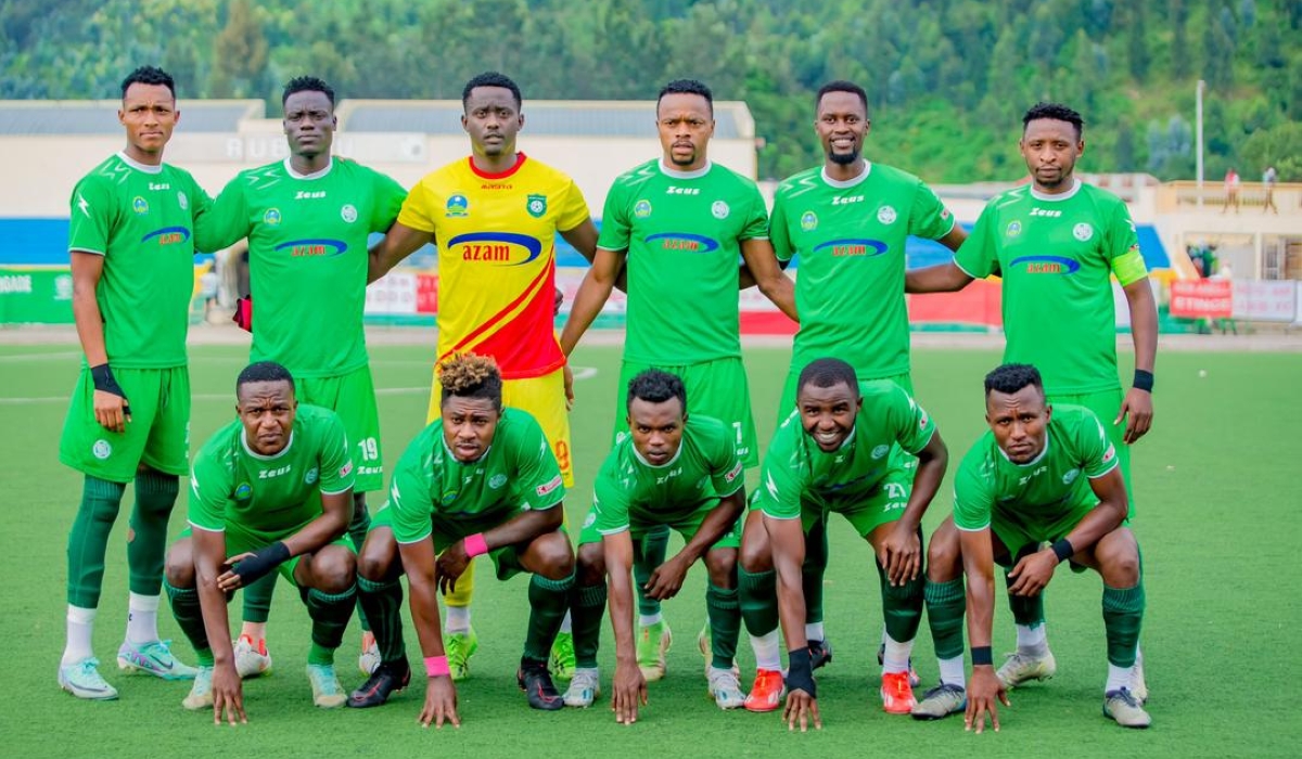 Kiyovu SC players pose for a team picture prior to a previous match. The team currently sits at the bottom of the league table after winning just one game out of the nine they have played so far. Photo by Kiyovu SC media.