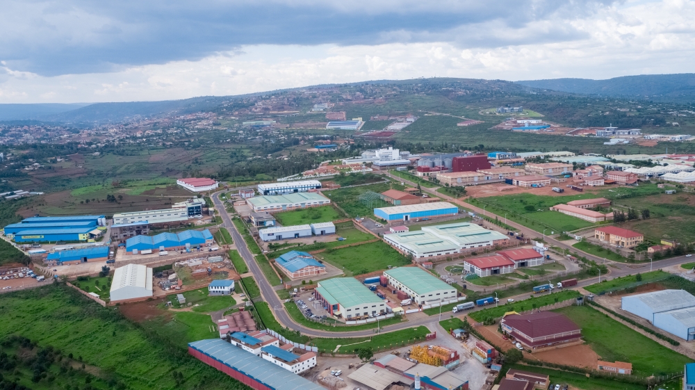 Aerial view of Kigali Special Economic Zone in Gasabo District. File