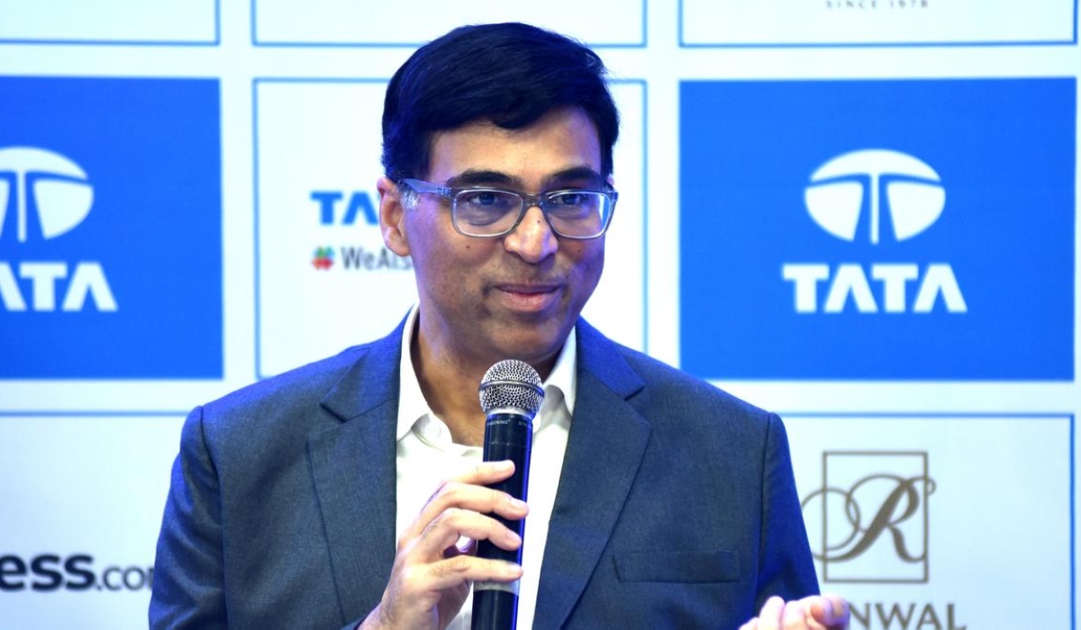 FIve-time World Champion, India’s Viswanathan Anand. | Photo Credit: DEBASISH BHADURI/The Hindu