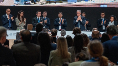 Delegates during the discussions at the United Nations climate summit (COP29) in Baku, the capital of Azerbaijan. Courtesy