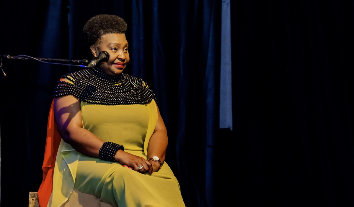 South African musician Yvonne Chaka Chaka has urged Rwanda artistes to register their works with COM as soon as it is in place-Photo Inyarwanda