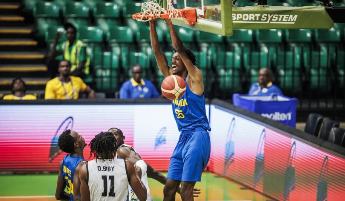 Star center Osborn Shema scored 20 points to help Rwanda beat Gabon in Group C last game at Dakar Arena on Sunday, November 24-courtesy