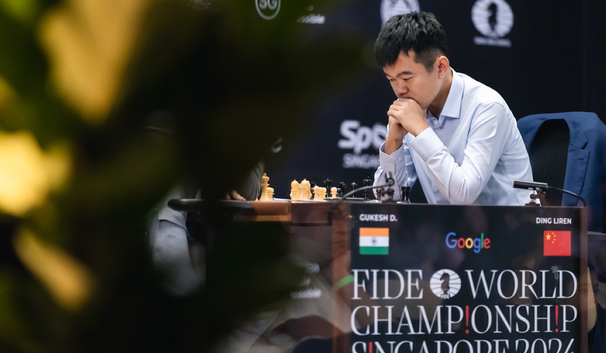 Reigning world champion Ding Liren struck first, beating India’s D. Gukesh in Round 1 of World Chess Championship 2024, at Singapore&#039;s Equarius Hotel in Resorts World Sentosa, on Monday, November 25.