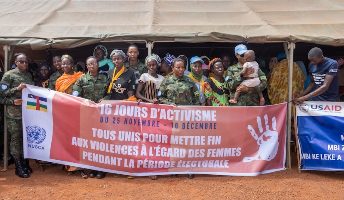 UN peacekeepers, and national and international NGOs, have launched a 16-day campaign against Gender-Based Violence (GBV) in Bria, Haute-Kotto Prefecture, CAR.