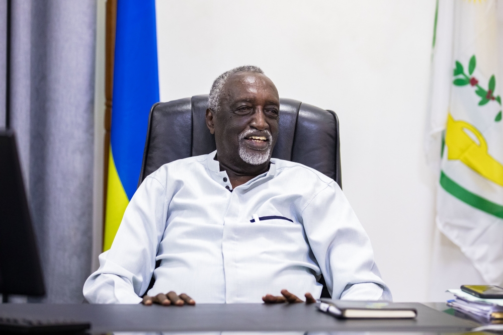 Tito Rutaremera, a veteran politician, who is also the chairperson of Rwanda Elders Advisory Forum. Photo by Emmanuel Dushimimana