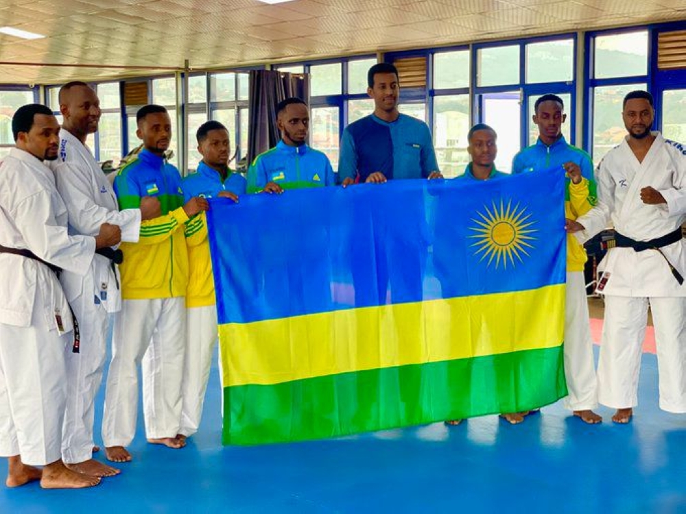 Rwanda Karate Team is in Durban, South Africa, to participate in the 11th Commonwealth Karate Championships-courtesy 