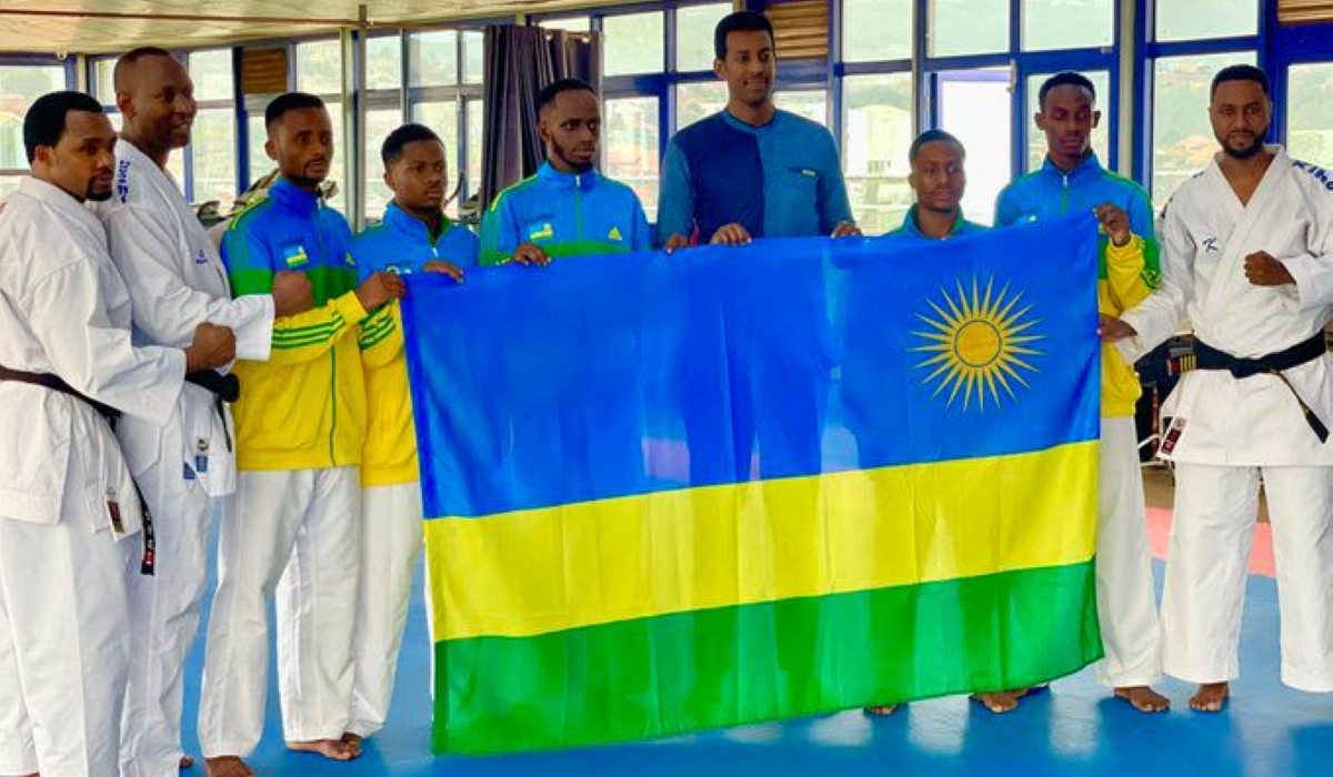 Rwanda Karate Team is in Durban, South Africa, to participate in the 11th Commonwealth Karate Championships-courtesy 