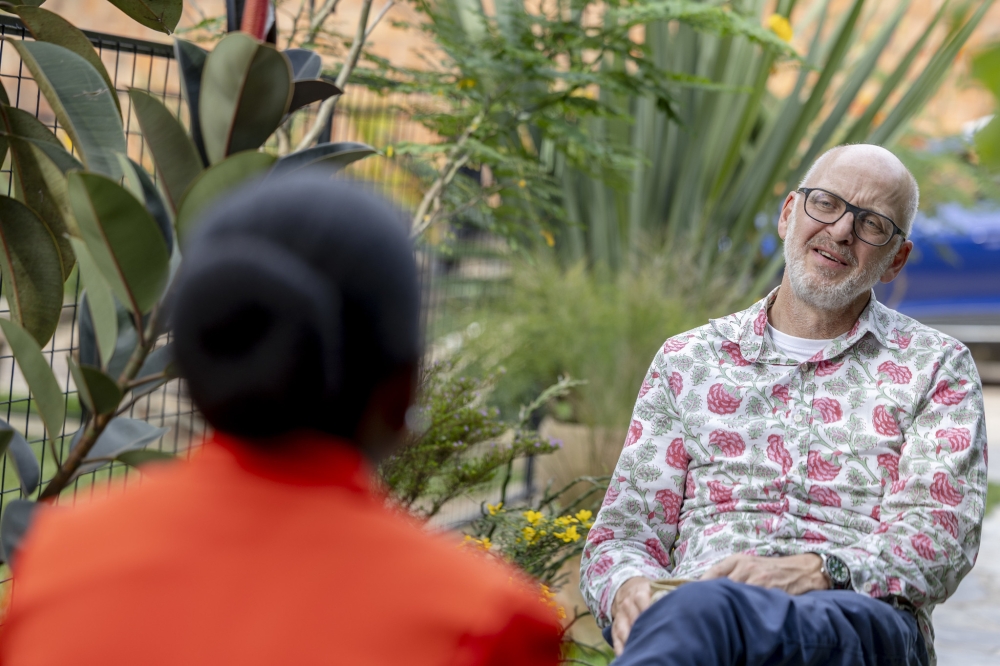 Jonathan Ledgard, CEO and co-founder of Tehanu, the start-up firm behind the new technology, during the interview with The New Times in Kigali on Wednesday, November 27. PHOTO BY OLIVIER MUGWIZA