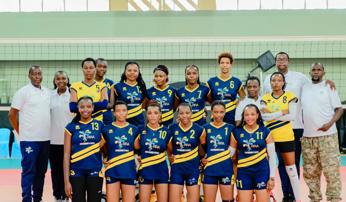 Rwanda Revenue Authority (RRA) women’s volleyball club take on rivals APR at Petit Stade Gymnasium when the volleyball league resumes on Friday, November 27-courtesy