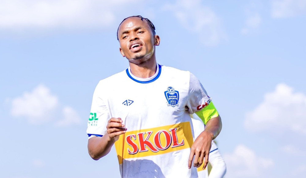 Muhire during a previous game for his team Rayon Sports.