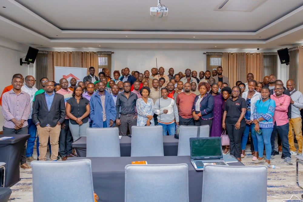 Participants pose for a group photo at the workshop in Kigali on Friday November 29. Courtesy