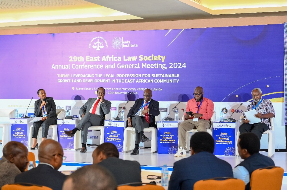 Panelists during the East African Law Society (EALS) annual conference and general assembly which concluded on Saturday, November 30 in Uganda. Courtesy