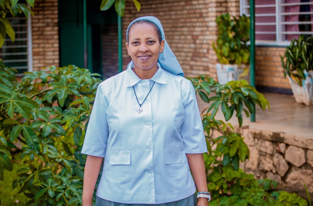 Soeur Immaculee Uwamariya, the Headmistress of College St. Bernard Kansi in Gisagara District.