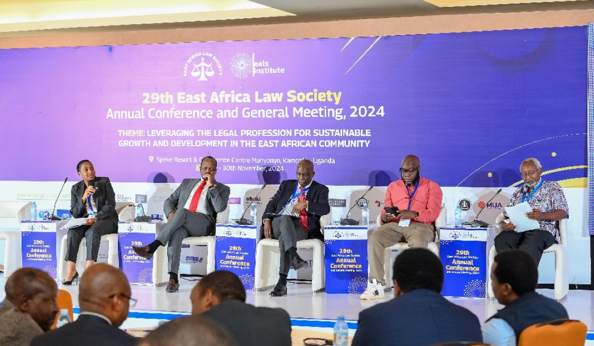 Panelists during the East African Law Society (EALS) annual conference and general assembly which concluded on Saturday, November 30 in Uganda. Courtesy