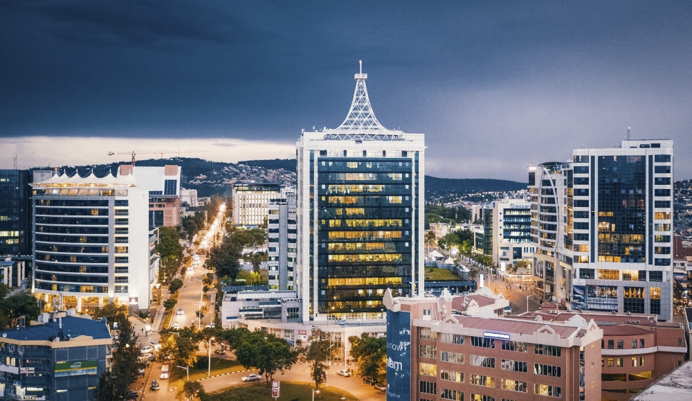 A landscape picturesque view of Kigali&#039;s Centre Business District. The Rwandan capital has been ranked as the second most liveable and investable city in Africa by the Africa Report. Courtesy