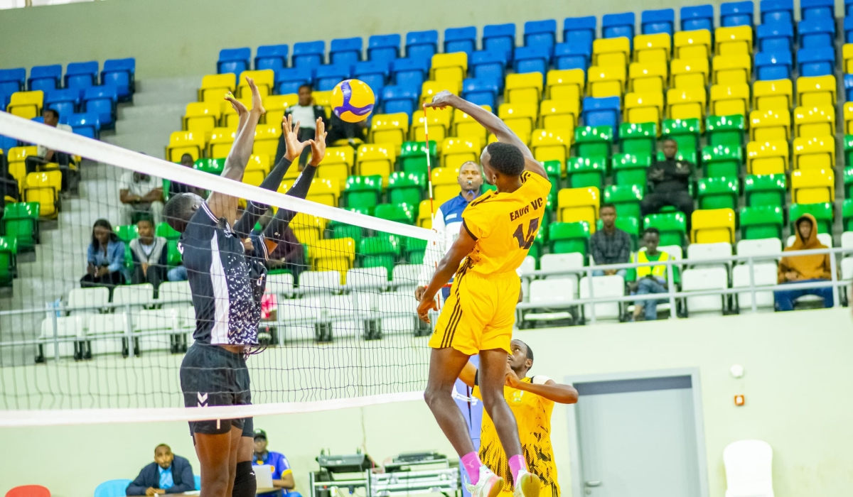 EAUR came from two sets down against APR to win the thriller in five sets at Petit Stade Gymnasium on Sunday, December 1-courtesy