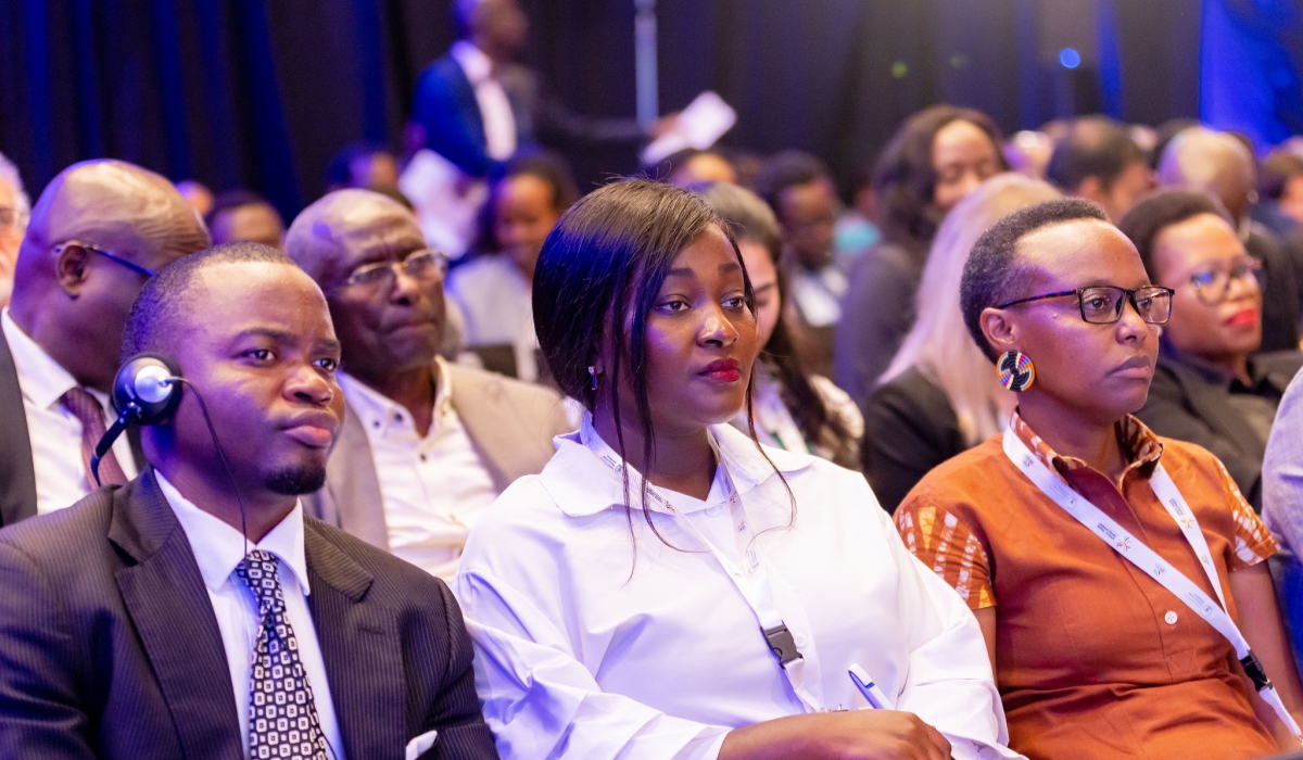 Delegates follow a presentation at the opening of  the Africa Trade Development Forum in Kigali on Monday, December 2. Courtesy