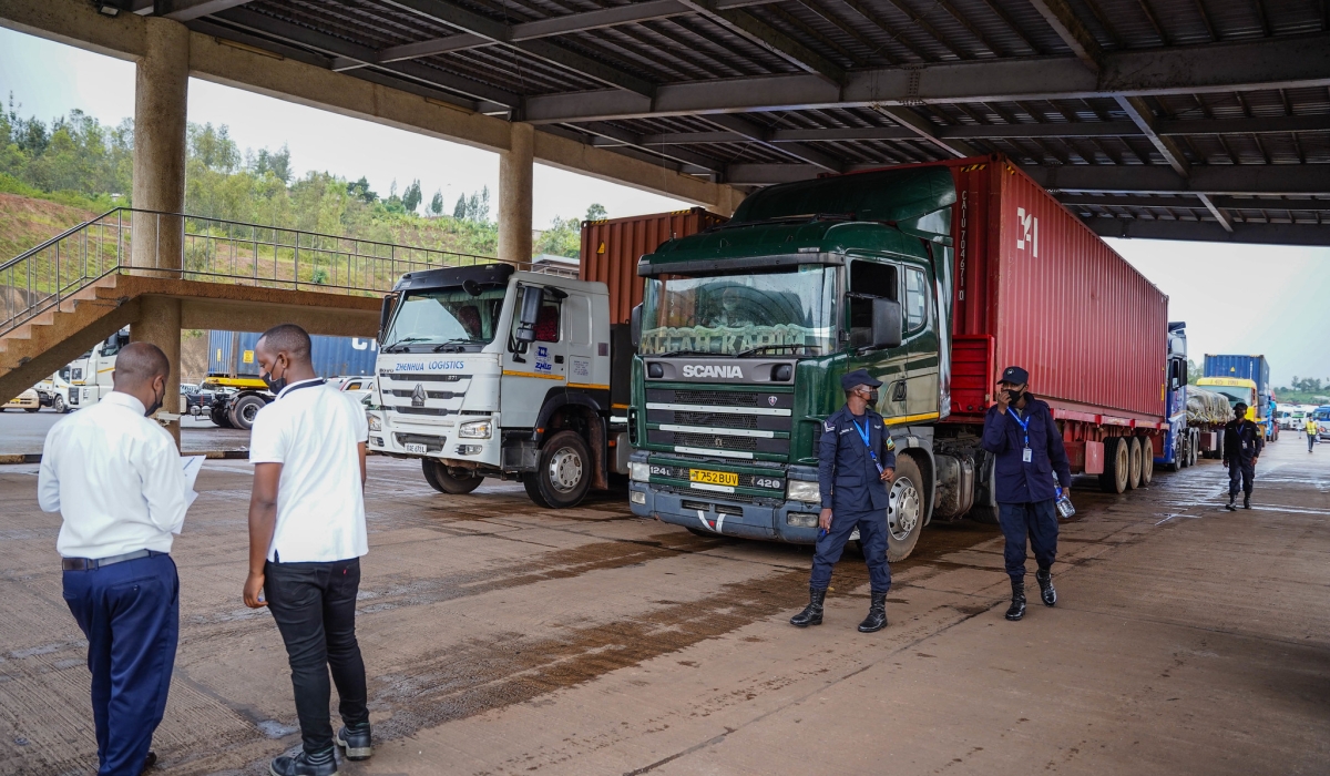 Customs staff at Rusumo Ons Stop Border Post in Kirehe District.  Photo fIle