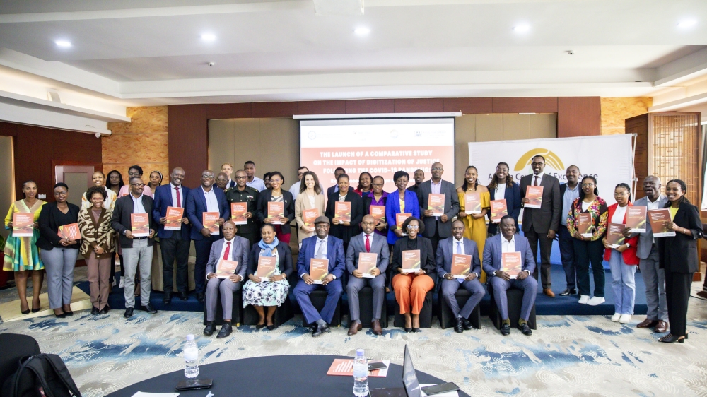 Delegates pose for a group photo.