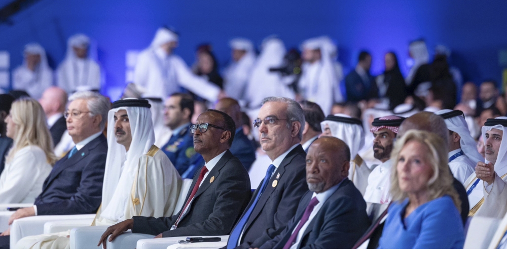 President Paul Kagame and other dignitaries during  the 22nd edition of the Doha Forum  on Saturday, December 7. Photos by Village Urugwiro