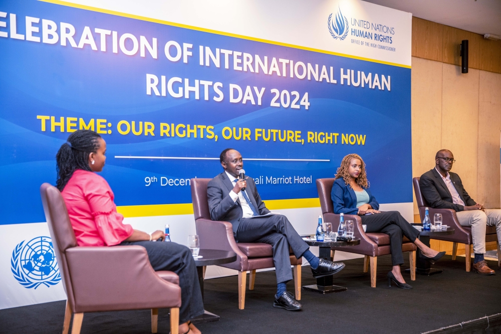 Experts during a discussion at the celebration of International Human Rights Day on December 9. Courtesy