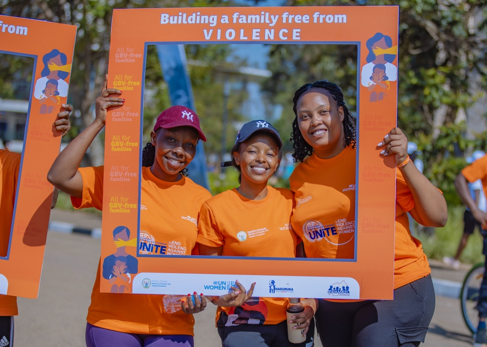 Participants during the mass sports activity that was coincided with the 14th day of the 16 Days of Activism Against Gender-Based Violence campaign on Sunday, December 8. Courtesy