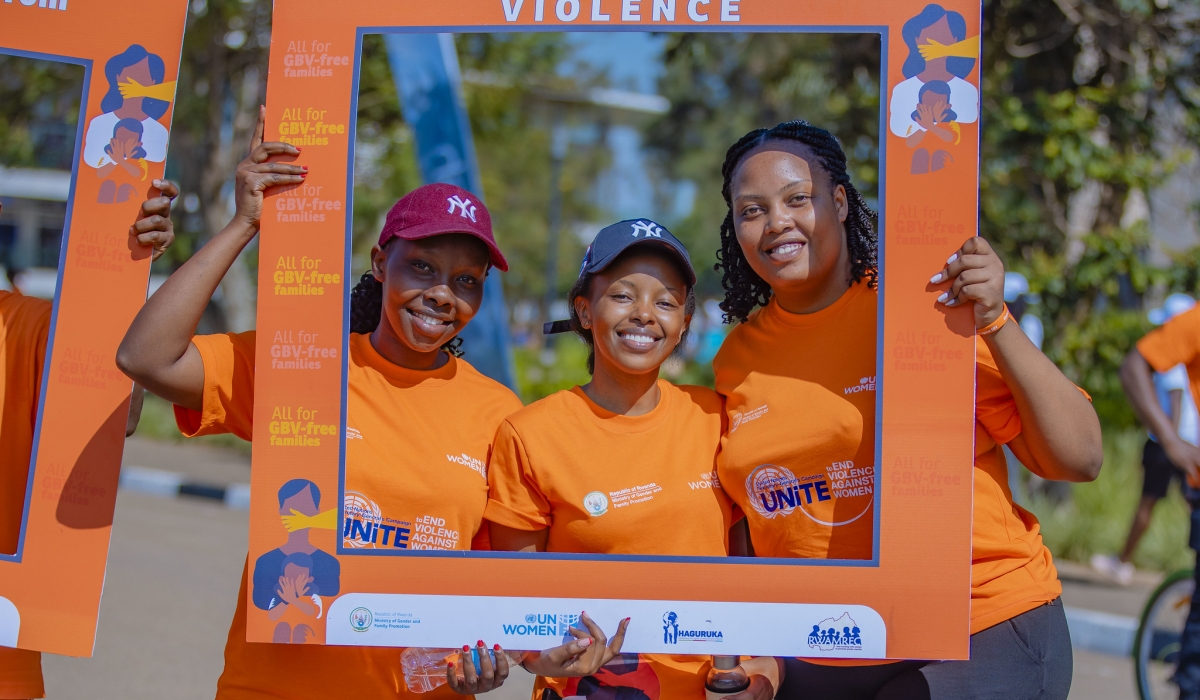 Participants during the mass sports activity that was coincided with the 14th day of the 16 Days of Activism Against Gender-Based Violence campaign on Sunday, December 8. Courtesy