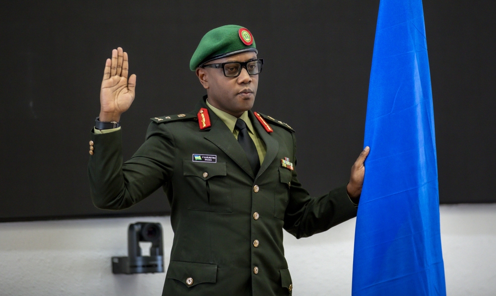 Brigadier General Patrick Karuretwa was sworn in as the President of the Military High Courtesy