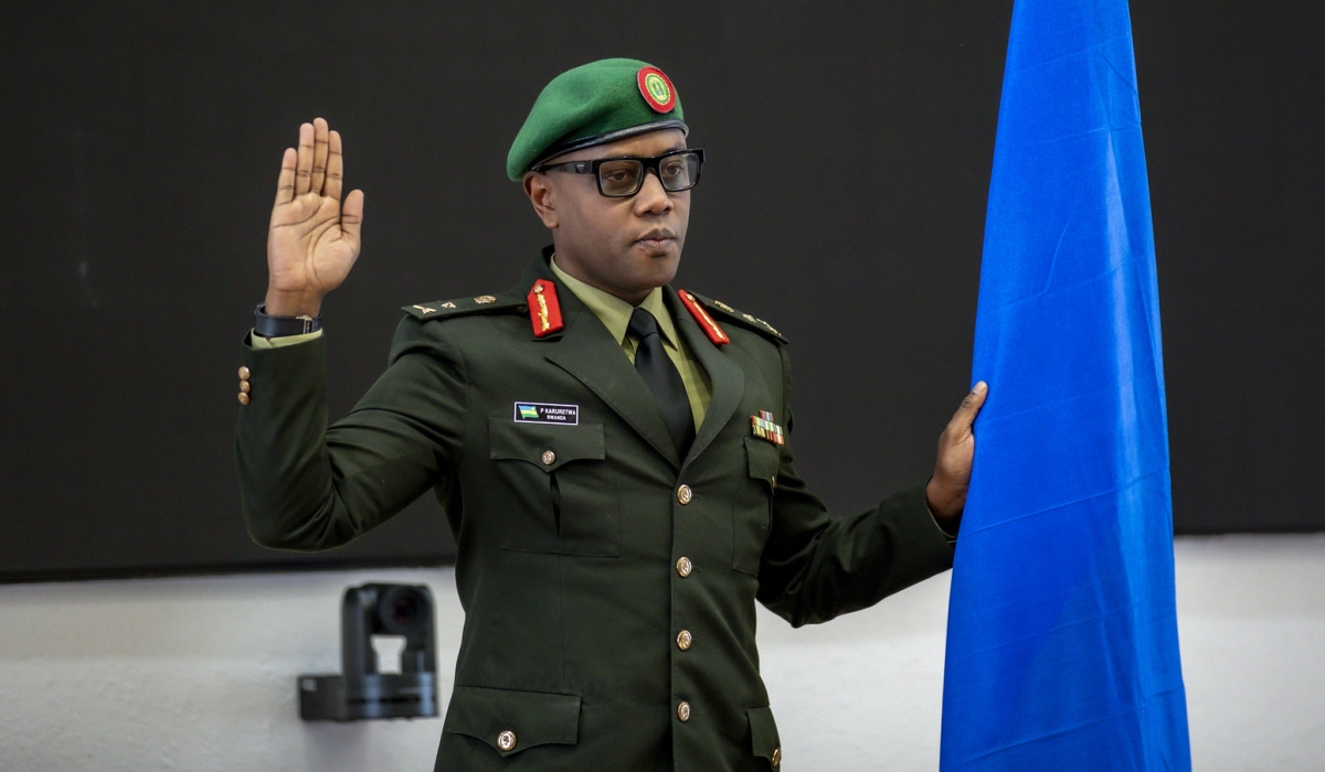 Brigadier General Patrick Karuretwa was sworn in as the President of the Military High Courtesy