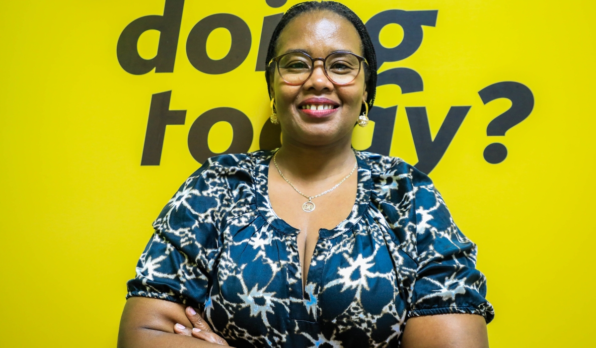 Betty Dusabe, the Network Operation Centre (NOC) Manager at MTN Rwanda during the interview with The New Times. Photo by Craish Bahizi