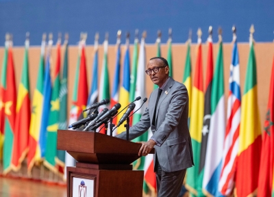 President Paul Kagame addresses delegates at the Continental Forum on Education and Youth Employability in Nouakchott, Mauritania, on Tuesday, December 10. Photos by Village Urugwiro