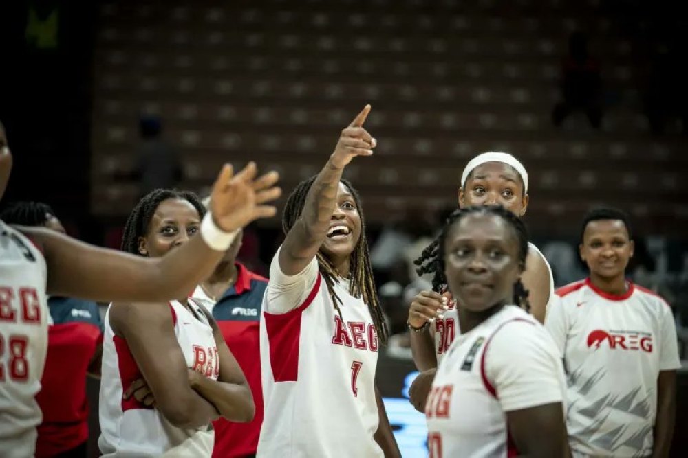 REG players celebrate their qualification to the quarterfinals on Thursday, December 12 after beating Senegal&#039;s Jeanne d&#039;Arc.