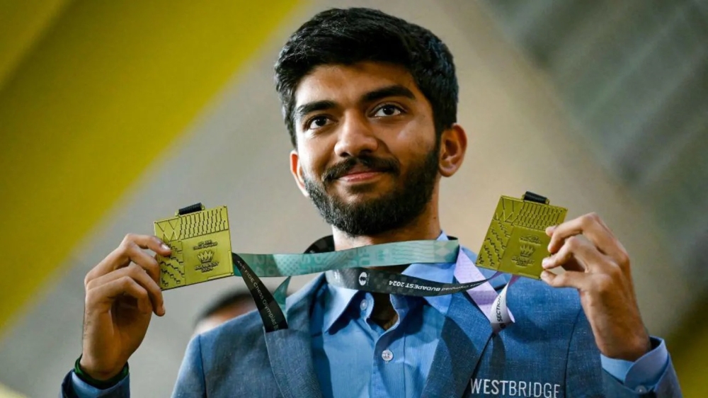 Gukesh won Gold medals at the FIDE Chess Olympiad in September.