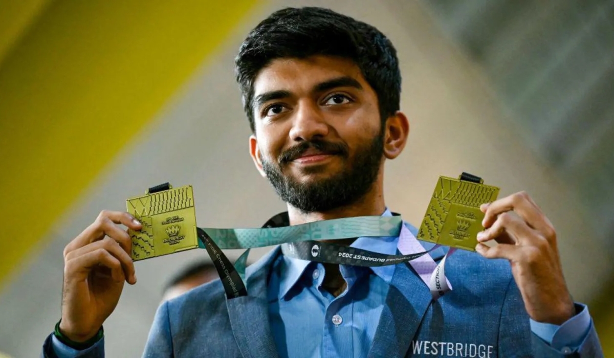 Gukesh won Gold medals at the FIDE Chess Olympiad in September.