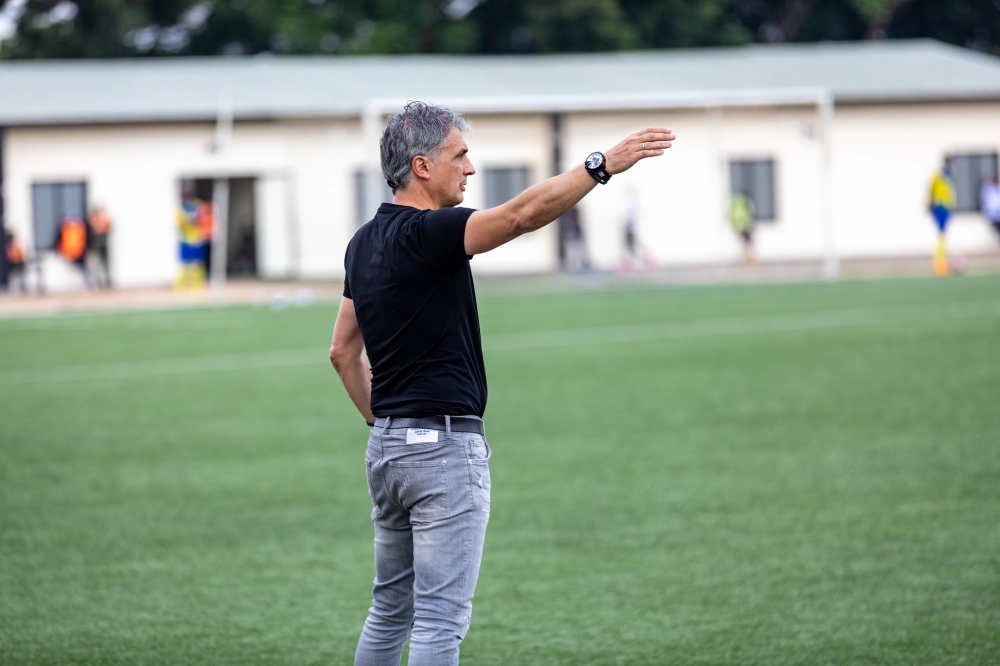 APR FC head coach Darko Novic at the game against Mukura VS . His side beat  4-2  against Mukura on Saturday, December 14, at Kigali Pele Stadium. Photos by Craish Bahizi