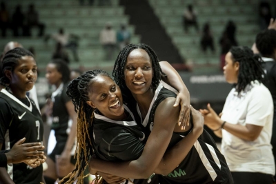 APR Women players celebrate in Dakar after claiming a bronze medal at the just-concluded 2024 Women&#039;s Basketball League Africa (WBLA) on Sunday, December 15-courtesy