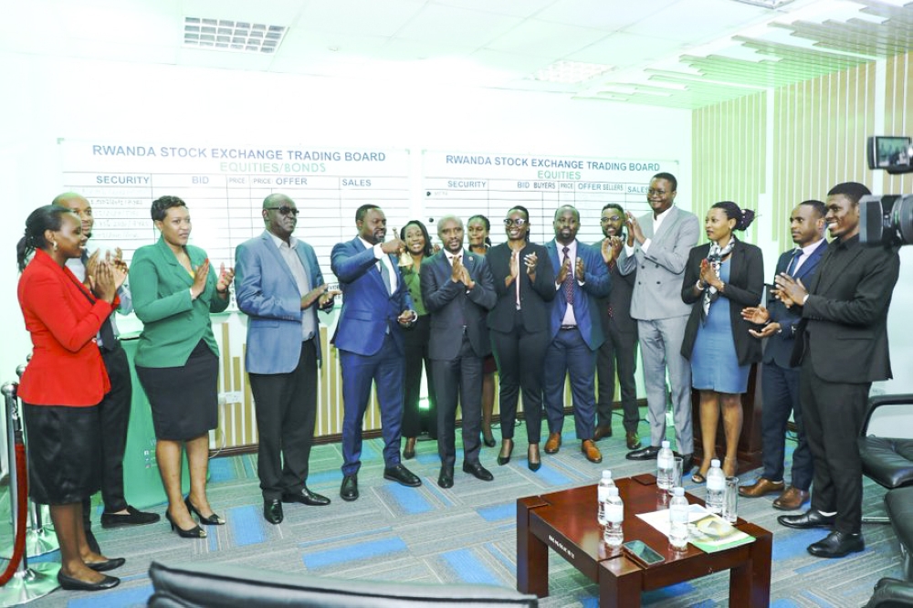 Officials of Rwanda Stock Exchange launch ESG (Environment, Sustainability, Governance) Disclosure Guidance  on December 19. Courtesy