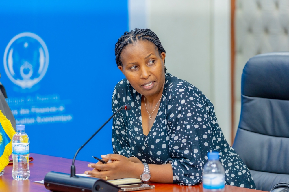 Juliet Kabera, the Director General of the Rwanda Environment Management Authority (REMA) speaks during the signing ceremony in Kigali on Wednesday, December 18. Courtesy